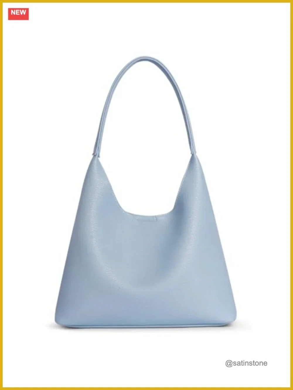Slouchy Hobo Shoulder Bag for Women - Soft Faux Leather Tote Handbag, Fits